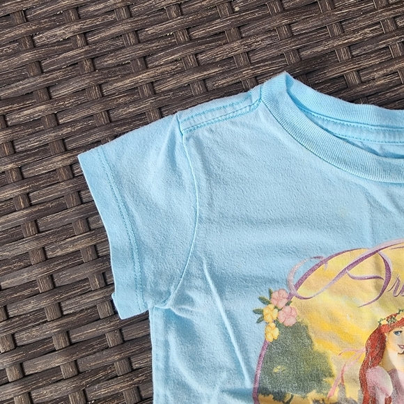 Disney Princess Ariel Blue Short Sleeve Kids Tee Size XXS 2-3 - Picture 4 of 10